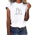 thumbnail image 2 of T-shirts Graphiques pour Femmes Mode Hauts pour Femmes Manches Courtes Blouse Col Rond Chemise Imprimée T-Shirt Hauts Manches Courtes pour Femmes Soyez Gentille T-Shirts pour Femmes Blouses Manches Courtes pour Femmes, 2 of 4