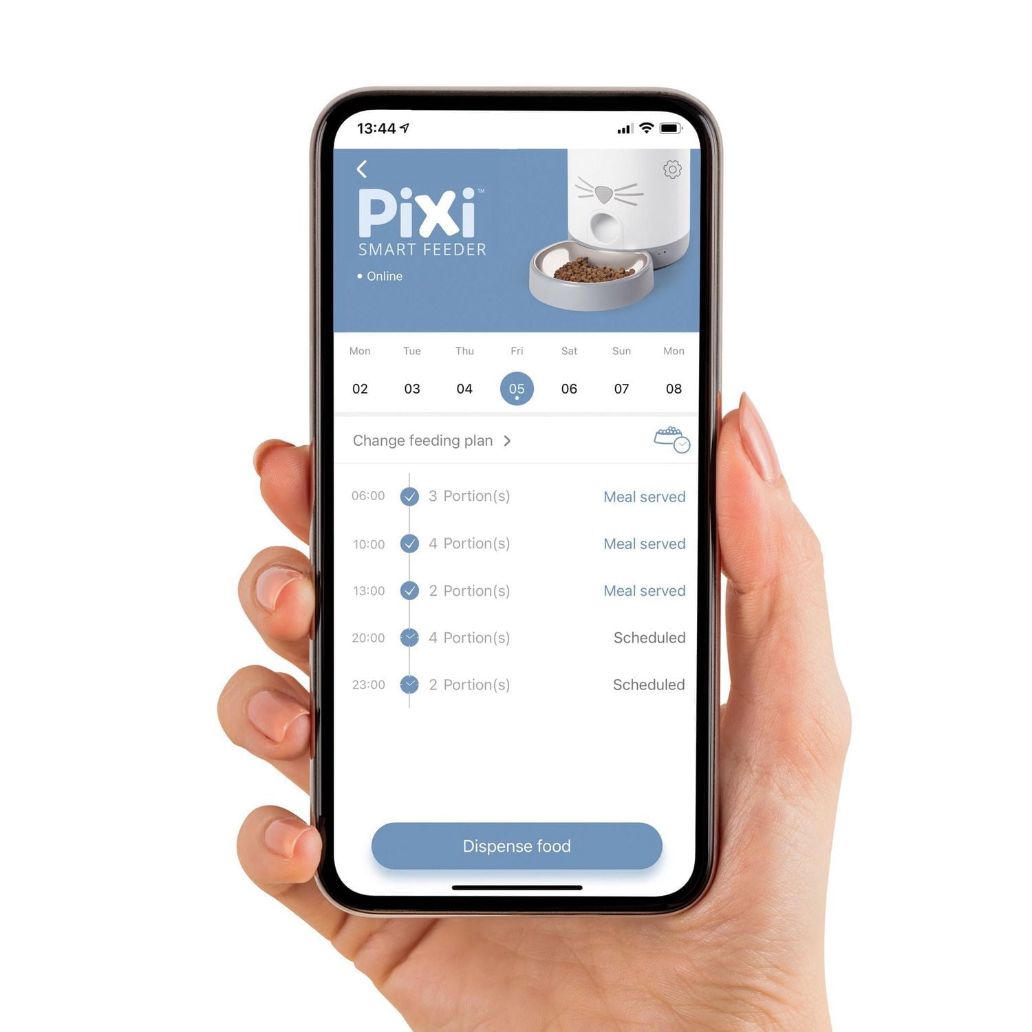 Catit PIXI Distributeur Automatique Intelligent pour Chats avec Application de Contrôle à Distance