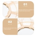 thumbnail image 2 of Miangastore 1Pack Woven Wall Hanging Mirror Rattan Round Mirror Home Decor Khaki 50x6.7in, 2 of 8