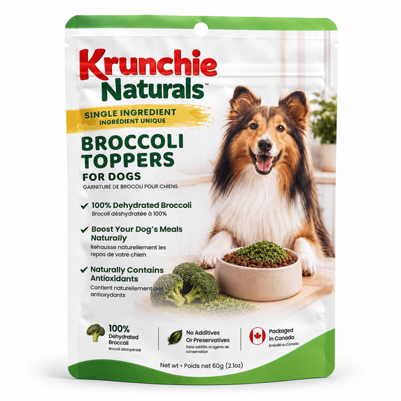 Dog Food Topper for Dogs – Broccoli | Single Ingredient Dehydrated Vegetable Topper | 100% Real Vegetables