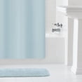 thumbnail image 3 of Mainstays Softy Anti-Mildew Waterproof PEVA Shower Liner, 70" x 72", Aqua Blue, 3 of 5