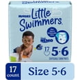 thumbnail image 1 of Huggies Little Swimmers Disposable Swim Diapers, Size 5-6 (32+ lbs), 17 Ct, 1 of 7