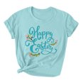 thumbnail image 2 of EGNMCR T-Shirts Imprimés de Pâques pour Femmes, T-Shirts Graphiques pour Femmes, T-Shirts Imprimés de Pâques pour Femmes, Col Rond, Manches Courtes, T-Shirts Amples pour Femmes, 2 of 3