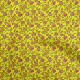 thumbnail image 1 of oneOone Polyester Spandex Yellow Fabric Floral Craft Projects Decor Fabric Printed By The Yard 56 Inch Wide, 1 of 5