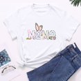 thumbnail image 4 of Économies du Printemps! CEHVOM Hauts de Pâques pour Femmes Grande Taille, T-Shirt à Col Rond Mignon avec Imprimé Rabbit pour Femmes, T-Shirt Graphique Mode et Confortable pour Femmes, Haut à Manches Courtes à Col Rond, 4 of 7