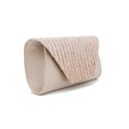 thumbnail image 3 of Silks and Satin Rhinestone Handbag Classic Evening Clutch Magnetic Snap Purse for Wedding Dinner (Apricot), 3 of 8