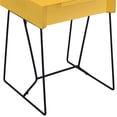 thumbnail image 2 of Furniture of America Eva Contemporary Metal 1-Drawer End Table in Yellow, 2 of 4