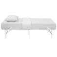 thumbnail image 3 of Modway Horizon Stainless Steel Twin Metal Bed Frame in White, 3 of 9