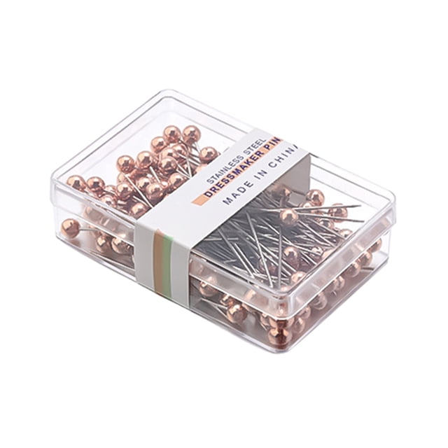 Needle and Thread Kit Sewing Pins Set for DIY Projects Straight Pins with Multicolor Pearlized Heads for Fabric Quilting and Crafting