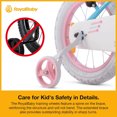 thumbnail image 4 of RoyalBaby Stargirl Children's Outdoor Bicycle 16 Inch with Training Wheels, Blue, 4 of 12