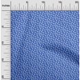 thumbnail image 2 of oneOone Velvet Medium Blue Fabric Floral Craft Projects Decor Fabric Printed By The Yard 58 Inch Wide, 2 of 4