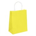 thumbnail image 2 of Oleegame 2PC 4Pcs Hand Paper Bag Kraft Paper Bag Packing Gift Bag Colorful Shopping Bag Yellow, 2 of 3