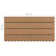 thumbnail image 4 of vidaXL Tuiles de Terrasse 6 Pcs WPC 60x30 cm 1,08 M2 Marron, 4 of 4