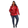 thumbnail image 4 of White Mark Women's Metallic Puffer Coat, 4 of 6