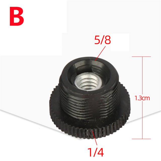 MYG 5/8Male to 3/8 1/4Female Threaded Screw Mic Stand Clip Mount Adapter Accessories