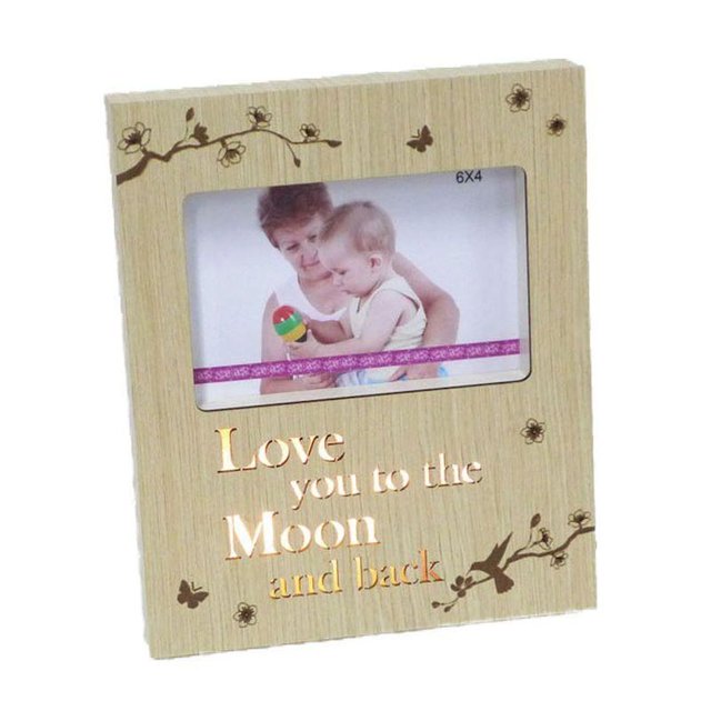 7.5 X 9" Led 'Love You To The Moon And Back' Holds 4.X 6" Photo Frame