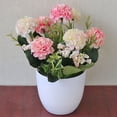 thumbnail image 4 of Bonsaï de Fleurs Artificielles Simulant une Décoration en Pot pour Table à Manger, Hôtel, Bureau, 4 of 6