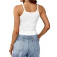 thumbnail image 4 of Timegard Womens Tank Tops Square Neck Ribbed Camis Slim Casual Workout Sleeveless Top Blouse Basic Tee, 4 of 6