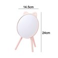 thumbnail image 2 of Miroir de Maquillage pour Bureau avec Lumières DEL, Miroir de Table d'Appoint avec Poignée, 2 of 5