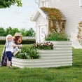 thumbnail image 2 of BeesClover Galvanized Steel Raised Garden Bed Kit, 30" Deep Root Planter Box for Vegetables, Herbs & Flowers, Easy Assembly, 2 of 6