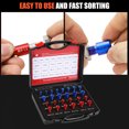thumbnail image 4 of Nut and Bolt Thread Checker, Wide Application Metric Imperial Scale Easy  Bolt Nut Identifier Gauge 26Pcs  for Repair, 4 of 7