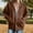 C-Coffee, variant on 2025 Women's Street Long Sleeve Oversized Hoodie Coat Sweatshirt Hooded Zipper Oversized Hoodies Solid Color Coat Casual Zip Sweatshirt Warm Outwear