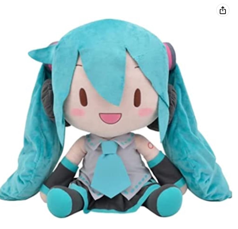 Plush Doll, Ultra Soft Plush Toy, Anime Plush Toy Series Hatsune Miku Snow Hatsune Miku Soft Plush for Girls and Boys, Cute Cuddly Soft/Birthday Gift-30cm