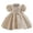 Beige, variant on Girls Dresses Flower Girl Dresses for Baby Girls Party Toddler Puff Sleeve Pageant Dress with Bowknot for