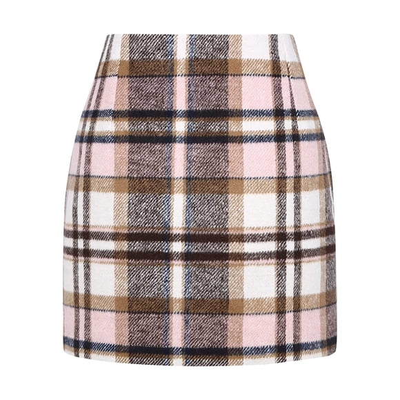 2025 Womens High Waist Plaid Sweater Skirt Set Skirt Pencil Wool Twin Bed Skirt Mini Skirts Ballet Skirt Women Sink Skirt