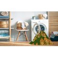thumbnail image 2 of Ahgly Company Tapis d'Intérieur Lavable à la Machine, Carré, Transitionnel, Bronze Foncé Brun, Tapis de Zone, 7 Pieds Carré, 2 of 7