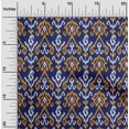 thumbnail image 1 of oneOone Tissu Popeline de Coton Rayé & Paisley Ikat Imprimé 1 Yard 56 Pouces de Large, 1 of 4