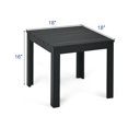 thumbnail image 2 of Gymax 2 Pcs Table d'Appoint Carrée en Bois pour Patio Café Bistro Intérieur Extérieur Noir, 2 of 10