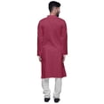 thumbnail image 3 of Atasi Long Button Down Kurta For Boys Solid Festive Clothing Ethnic Mens Wear, 3 of 5