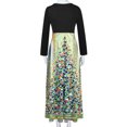 thumbnail image 4 of Joyeux Noël TIMIFIS Femmes Mode d'Automne Femmes Manches Longues Amples Unies Robes Maxi Décontractées Longues Robes Robe de Cocktail Robe de Fête Ligne A Vintage Robes de Retour à la Maison, 4 of 6