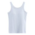 thumbnail image 3 of MIASHUI Women's Tops Sleeveless Full Length Ribbed Basic Tank Top Women Clothing,Blue,L, 3 of 4
