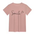 thumbnail image 3 of JIRNDf T-Shirts pour Femmes Hauts Tendance Été Printemps Mode Décontractée Imprimé Floral Manches Courtes T-Shirts Graphiques Mignons pour Femmes Chemises Orange TG, 3 of 3
