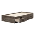 thumbnail image 2 of South Shore Asten Mates Bed with 3 Storage Drawers for Kids, in Fall Oak, 2 of 10