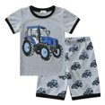 thumbnail image 1 of Little Hand Ensemble de Pyjama Garçon Tout-Petit Été Pjs 100 % Coton Manches Courtes Tenue de Nuit 2T, 1 of 7
