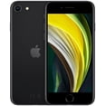 thumbnail image 1 of Restored Apple iPhone SE 2nd Gen (2020) - 64GB – Black – 12MP Rear & 7MP Front Camera - Fully Unlocked Smartphone - Excellent Condition, 1 of 1