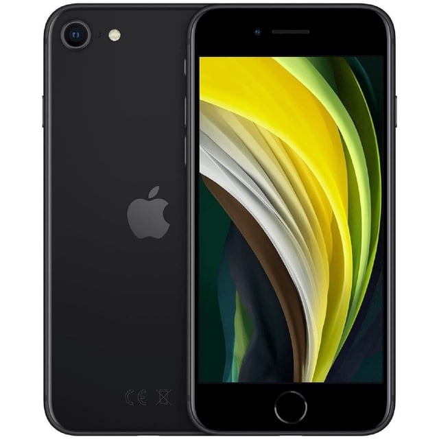 Restored Apple iPhone SE 2nd Gen (2020) - 64GB – Black – 12MP Rear & 7MP Front Camera - Fully Unlocked Smartphone - Excellent Condition