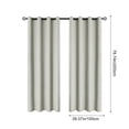 thumbnail image 3 of Chmadoxn Home Decor, Polyester Pongee Laminated Light-blocking Curtains Perforated Style Bedroom Concise Sun Protection Curtains Heat-Insulating And Soundproof Curtains Polyester Blackout Curtains, 3 of 6