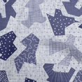 thumbnail image 1 of oneOone Rayon Teal Blue Fabric Abstracts Craft Projects Decor Fabric Printed By The Yard 56 Inch Wide, 1 of 4