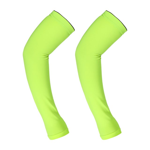 Unique Bargains 1 Pair Reduce Joint Pain Arm Elbow Compression Sleeve M Size Fluorescent Green