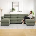 thumbnail image 2 of Bonzy Home Modular Sectional Sofa Couches for Living Room U-Shaped Sofa Green, 2 of 8