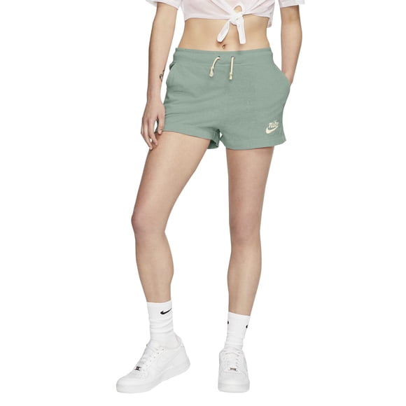 Nike Sportswear Women's Gym Vintage Shorts (XX-Large, Steam/Sail)
