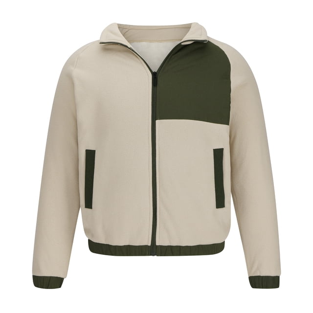 EGNMCR Manteau Matelassé pour Homme Automne Extérieur Coupe Ajustée Protection Solaire Coupe-Vent Léger avec Poches Décontracté Patchwork de Couleurs Col à Revers Fermeture Éclair Randonnée Manteau Coupe-Vent