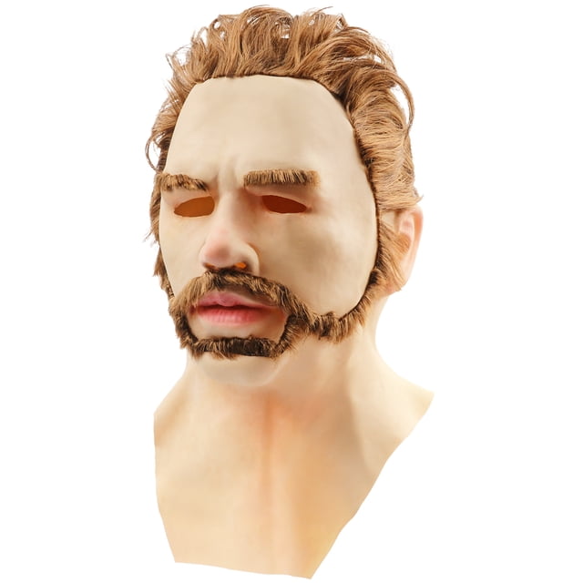 Couvre-visage en Latex pour Jeune Homme pour Halloween Accessoire de Coiffure