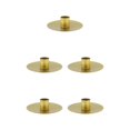 thumbnail image 1 of Thinsony Pillar Candle Holder Candlelight Home Decor Party for Dining Christmas Gold Large 5Set, 1 of 6