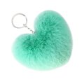 thumbnail image 2 of Heart Shape Hair Pendant Handbag Decor Keychain Key Buckle Ring Shoulder Bag Hanging Ornaments, 2 of 4