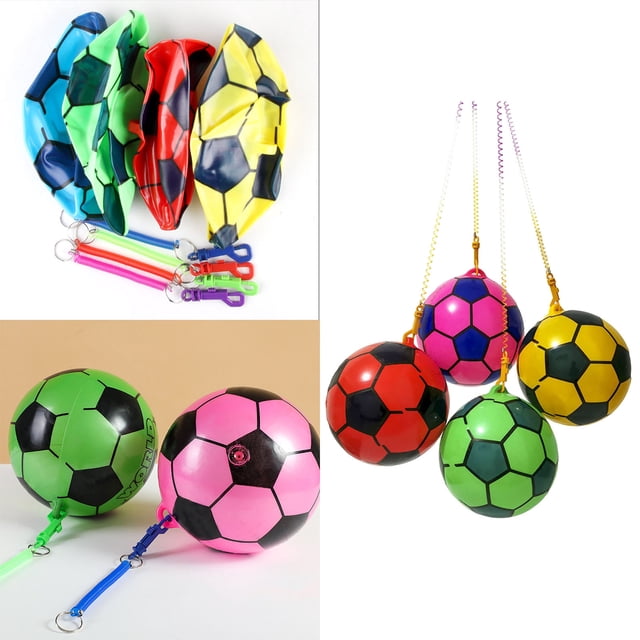 Event & Party Random Color Tetherball and Rope Set with Swivel Hook Replacement Tether for Kids Adults Dogs and Yard Games Suitable for Football Party Decoration and European Cup Festivities